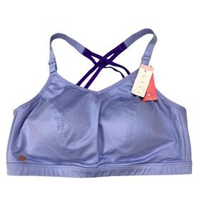 Livi Active By Lane Bryan Longline Bra Low Impact No Wire Sz 42 DD Purple $49.95